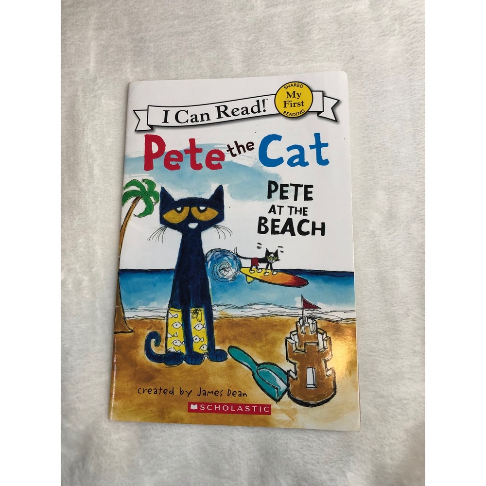 Pete the Cat Pete at the Beach Childrens Book Paperback James Dean